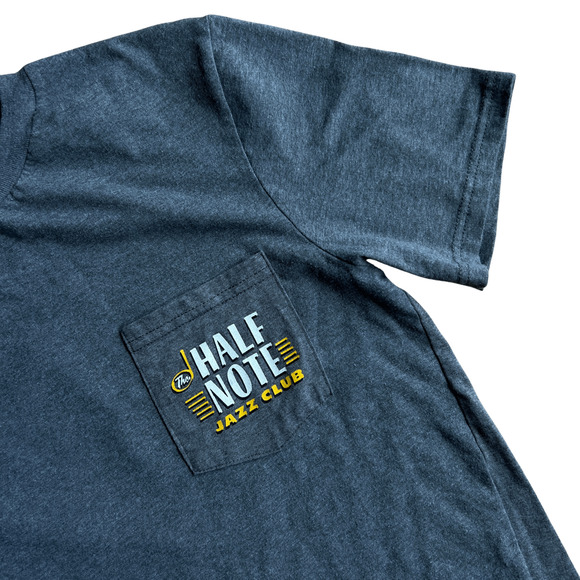 Disney Half Note Jazz Club T-Shirt Crewneck Gray Short Sleeve Casual Tee - Picture 3 of 4